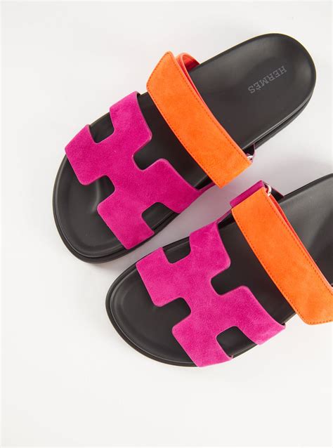 hermes chypre pink orange|Hermès Chypre Sandals .